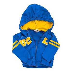 Vintage UCLA Bruins Hoodie 2T Third Street USA Made Blue Gold Toddler 90s Kids